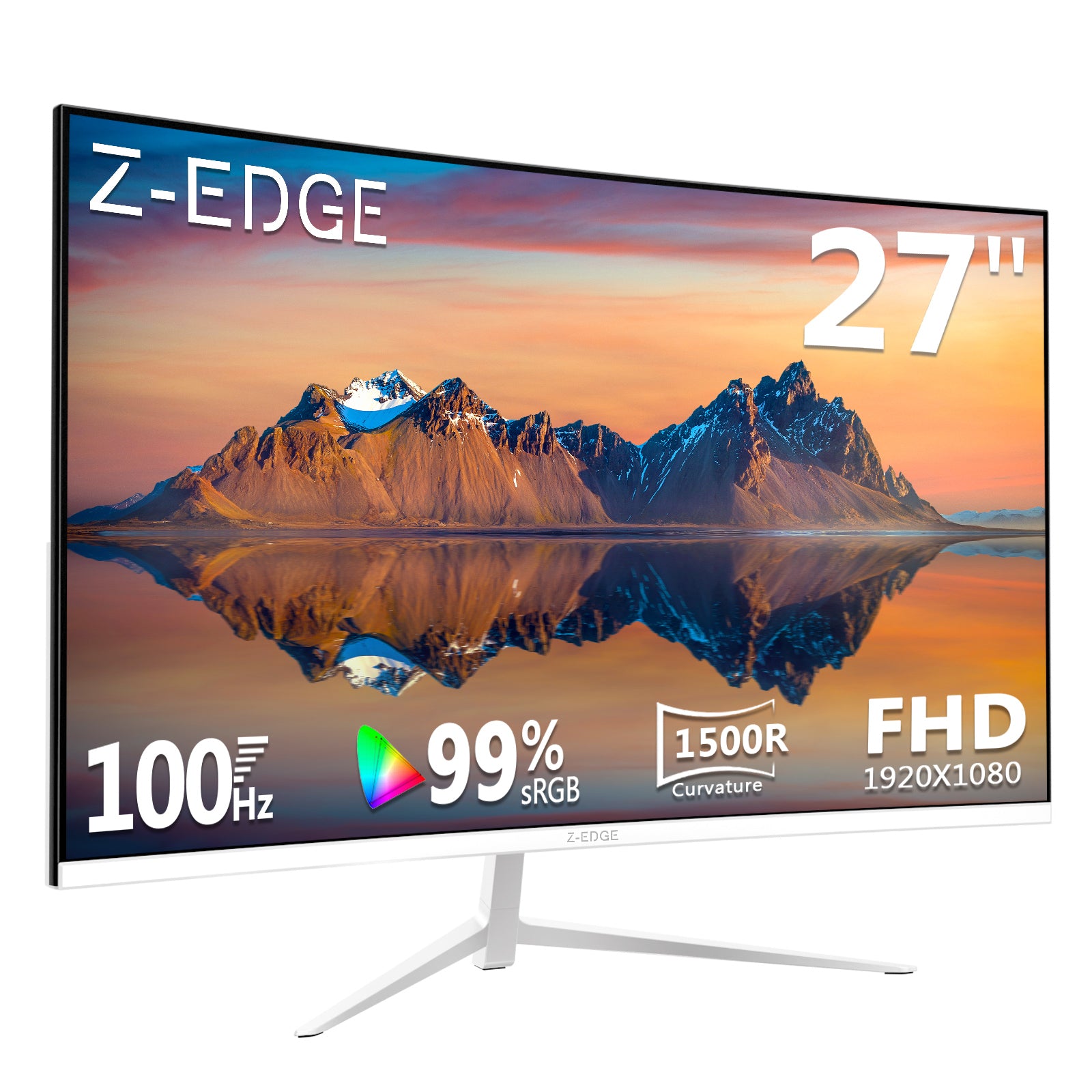 Z-EDGE U27C 27-Inch 1800R Curved Monitor 75Hz Full HD 1080P 5ms