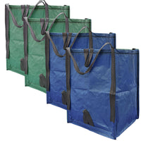 Improvements by Z-EDGE Heavy Duty Home and Yard Bags - 4 pack, Green&Blue