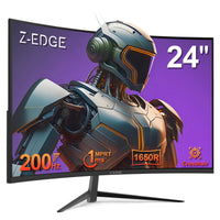 Monitor de juegos curvo Z-EDGE UG24 de 24'' y 180 Hz