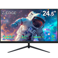 Z-EDGE 24.5 Inch 240Hz Gaming Monitor 1ms Full HD LED Monitor, DP HDMI Port