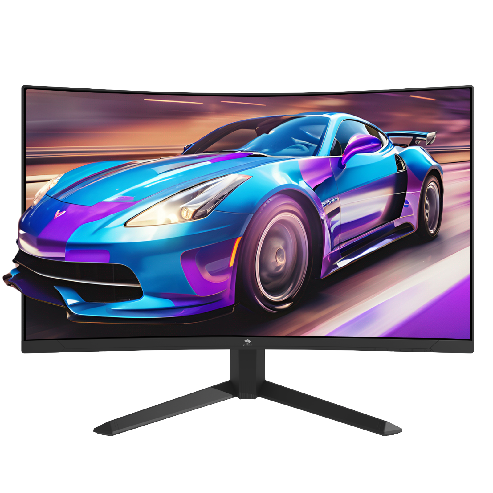 Z-EDGE UG27S White Monitor, 27" Curved Gaming Monitor 300Hz Monitor 1ms 16 9 Fhd 1080p Frameless Curved Monitor Eye Care 2 Dp 2 Hdmi