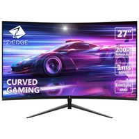 Z-EDGE UG27 27-inch Curved Gaming Monitor 16:9 1920x1080 200Hz 1ms Frameless LED Gaming Monitor, DPHDMI