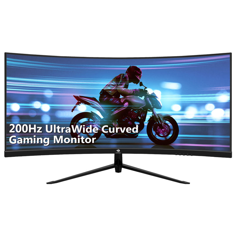 Refurbished: Z-Edge 30 Inch Curved Gaming Monitor 200Hz 1ms WFHD 21:9 Ultrawide Screen
