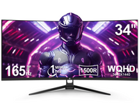 Monitor de juegos curvo ultraancho QHD de 34" 165 Hz Z-EDGE UG34