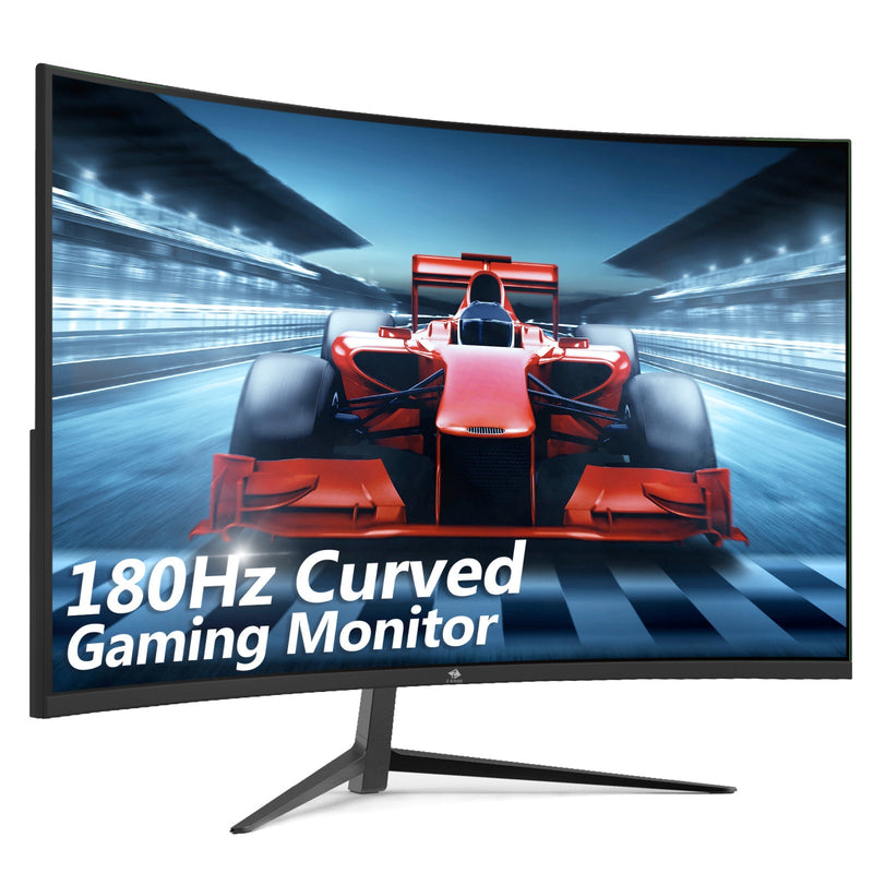Z-Edge 24 Inch Curved Gaming Monitor 180Hz 1ms MPRT, 16:9 Full HD LED Monitor, VA Panel, 300cd/m² Brightness, FreeSync, HDMI DP Port, Built-in Speakers - Black