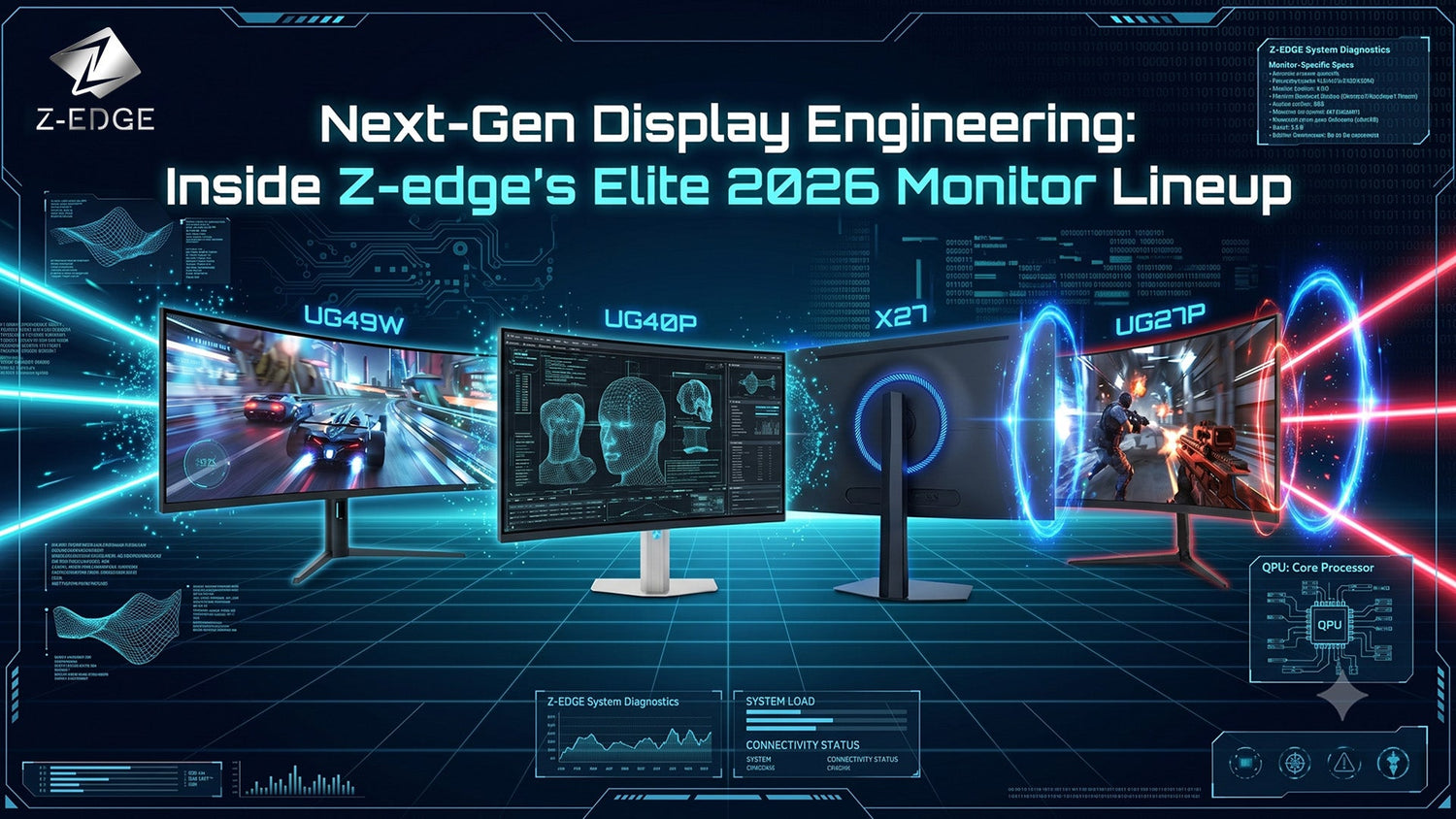 Next-Gen Display Engineering: Inside Z-EDGE's Elite 2026 Monitor Lineup
