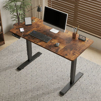 MERAVOM 48"×24" Height Adjustable Electric Standing Desk, Stand Up office Desk, Home Office Computer Desk with 4 Memory Presets