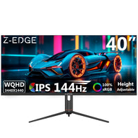 Z-EDGE UG40S 40" 144Hz Ultrawide IPS Gaming Monitor 3440x1440, Built-in Speaker