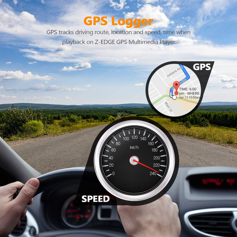 F1 GPS Dual Dash Cam, Front Cam 2K & Inner Cam 1080P, Uber Dash Cam, Infrared Night Vision