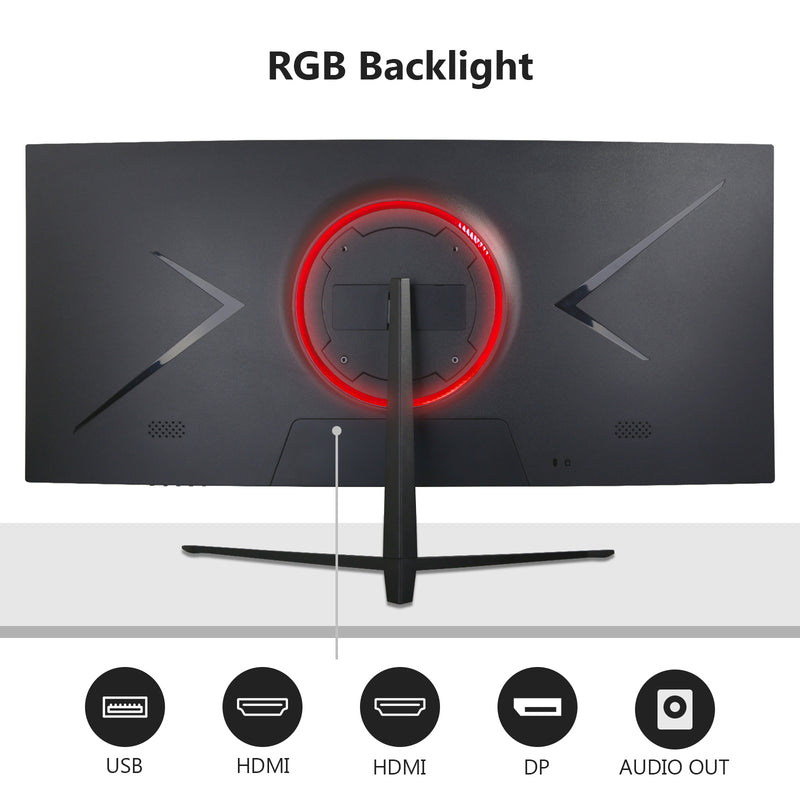 Refurbished: Z-Edge UG30 30" Curved Gaming Monitor 200Hz 1ms WFHD 21:9 Ultrawide Screen