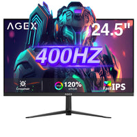 AGEX AG25S 24.5" 400Hz IPS LED GAMING MONITOR, 1080P 1ms HDR FreeSync 2xHDMI & DP Ports PC Screen