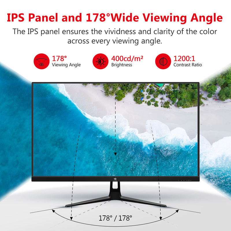 Z-EDGE UG27PJ 27-inch Gaming Monitor 240Hz 1ms IPS 1920x1080 Frameless LED Gaming Monitor, AMD Freesync Premium DisplayPort HDMI, Built-in Speakers