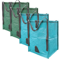 Improvements by Z-EDGE Heavy Duty Home and Yard Bags - 4 pack, Green&Turquoise
