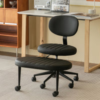 MERAVOM Ergonomic Office Chair, Swivel Meditation & ADHD Fidget Desk Chair with Back Support & Rolling Base
