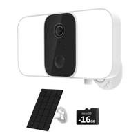 Câmara de Inundação Sem Fios SL01 com Painel Solar, Inclui Cartão MicroSD de 16GB