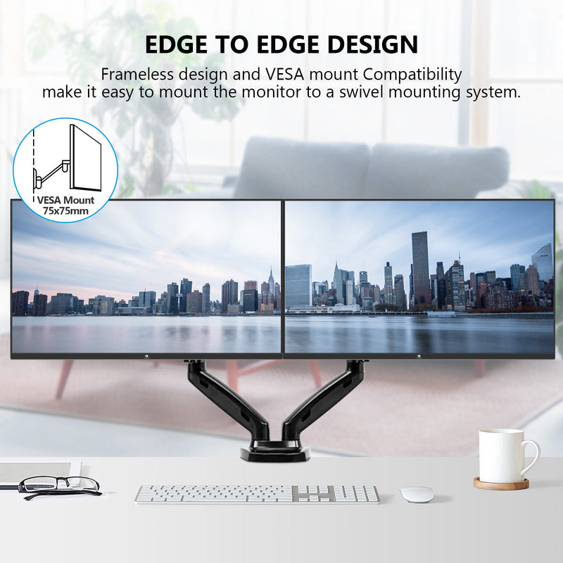 Z-EDGE U24I 24-inch IPS Monitor FHD, Frameless design and support VESA monitor mount 100x100mm 