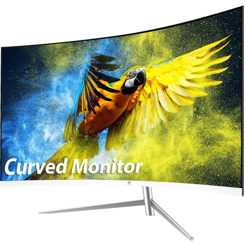 Z-EDGE U27C 27" Curved Monitor FHD LED Monitor 75Hz 5ms Frameless Design Eye-Care HDMI VGA Port