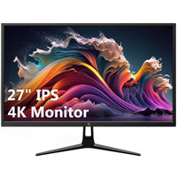 再生品: 27 インチ 4K IPS モニター UHD 60Hz Eye-Care Tech Support VESA マウント