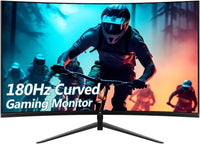 Z-EDGE 24" 1080P Full HD 180Hz 1ms Ultra Thin Frame Curved Gaming Monitor, FreeSync, HDMI, DisplayPort