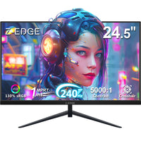 Z-EDGE 24.5" 1080P Full HD Gaming Monitor, 240Hz, 1ms (MPRT), 350cd/m², HDR10