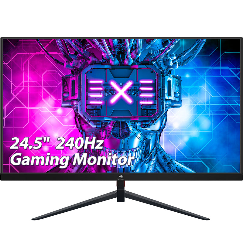 Z-Edge 24.5 インチ 240Hz ゲーミング モニター 1ms フル HD LED モニター、AMD Freesync プレミアム、DisplayPort HDMI ポート、内蔵スピーカー