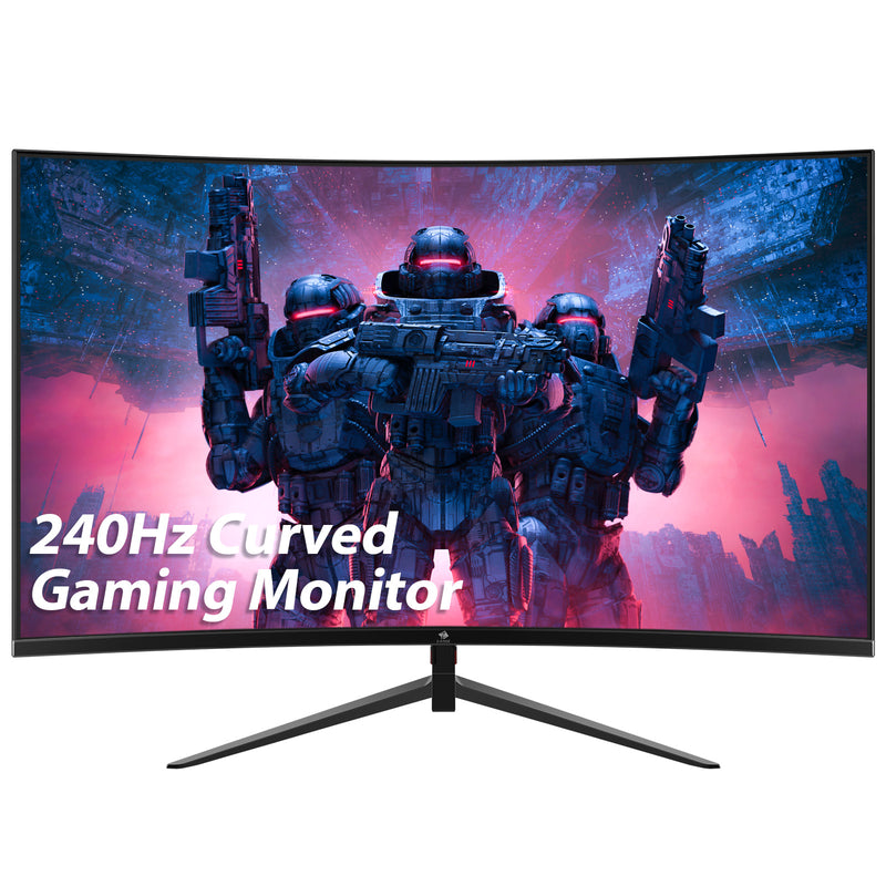 Z-Edge UG27P 27 インチ曲面ゲーミング モニター 240Hz 1ms 1920x1080 16:9 フレームレス、AMD Freesync プレミアムをサポート、DisplayPort および HDMI ポート付き