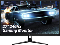 Z-EDGE UG27PJ 27-Zoll-Gaming-Monitor 240 Hz 1 ms IPS 1920 x 1080 rahmenloser LED-Gaming-Monitor, AMD Freesync Premium DisplayPort HDMI, integrierte Lautsprecher 