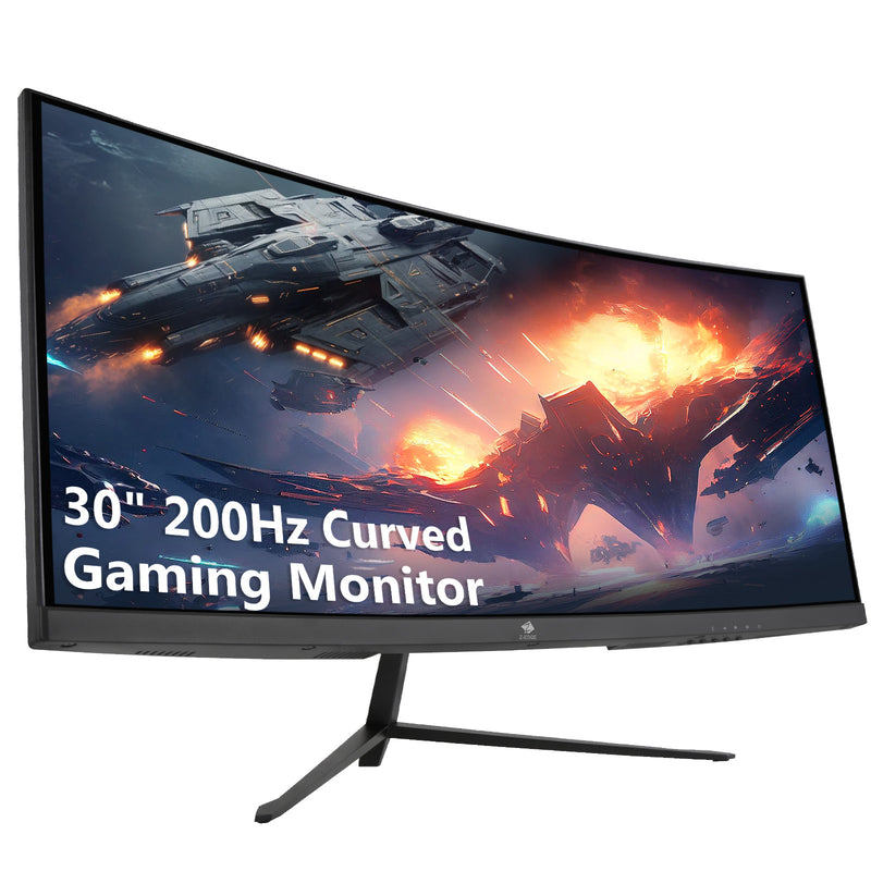 Z-EDGE UG30 30" Ultrawide Curved Gaming Monitor 200Hz 1ms WFHD 21:9, Frameless PC Monitor with HDMI & DisplayPort, Freesync, VESA Compatible