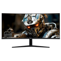 Z-EDGE 34inch 165Hz WQHD 3440x1440 IPS Curved 1500R LED Gaming Monitor, HDMI x 2 DP x2 Ports-Black