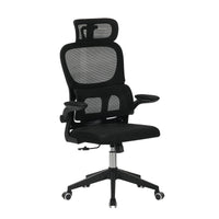 Z-EDGE Office Chair, Ergonomic Desk Chairs 300LBS Capacity High Back Mesh Computer Chair with Flip-up Armrests, Lumbar Support, Rolling Chair, Black