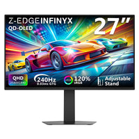 Z-EDGE INFINYX QD-OLED 27" 240Hz QHD 2K Gaming Monitor, 0.03ms GTG Adjustable Stand PIP/PBP 120% sRGB
