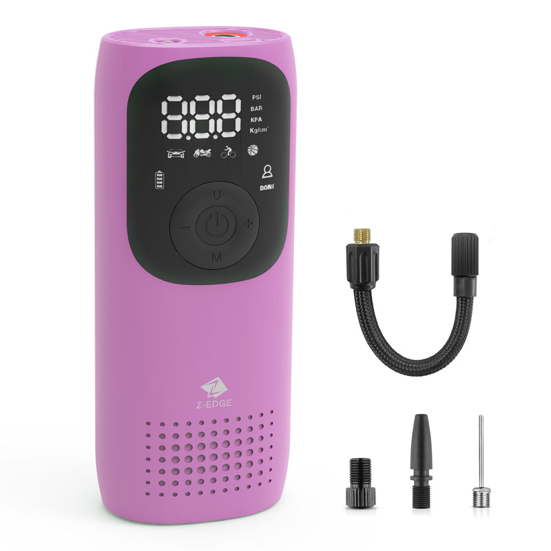 zai02 portable 150psi air inflator, air compressor inflater, with digital pressure-orchid