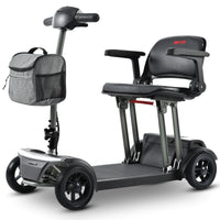 Metro Mobility Powered Scooters, 4 Wheel for Adults Seniors, 265 lbs Capacity Folding Lightweight, 10 Miles Long Travel Range, Air-line Approved Electric Wheelchair with USB Charger Port Black