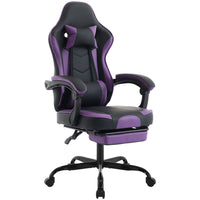 Z-EDGE Ergonomic Home Office Desk Chair with Footrest and Massage Lumbar Support, Height Adjustable Swivel Gaming Chair for Adults, 300lb Max