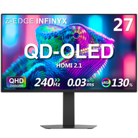 Z-EDGE INFINYX QD-OLED 27" 240Hz QHD 2K Gaming Monitor, GTG 0.03ms Adjustable Stand