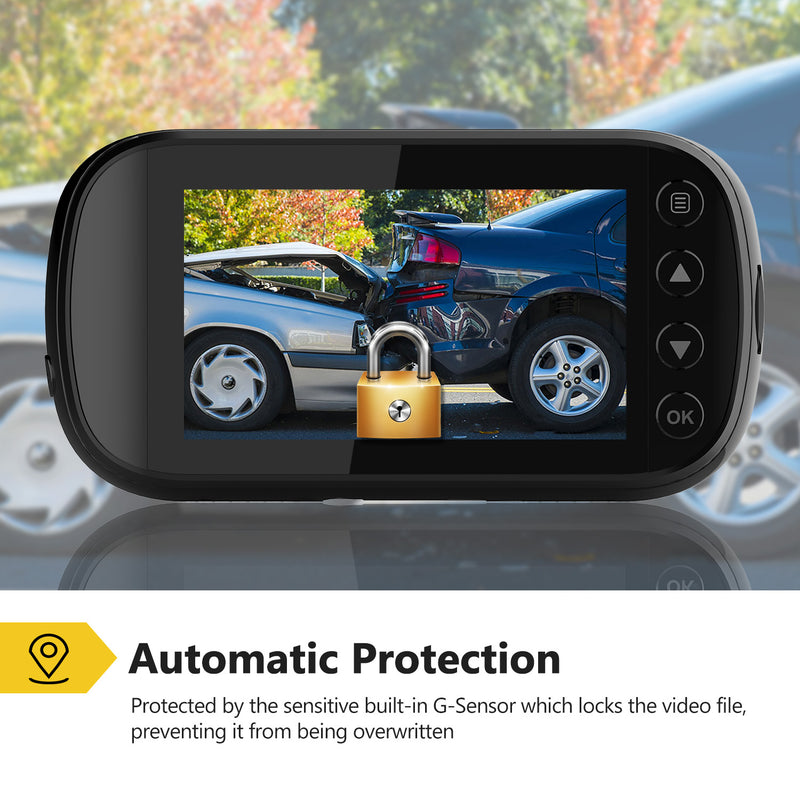 Z3G GPS Dash Cam 2K Resolution 2560x1440, 2.7" Screen