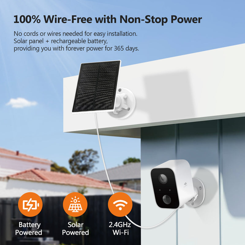 SW02 Wireless Smart Camera with Solar Panel