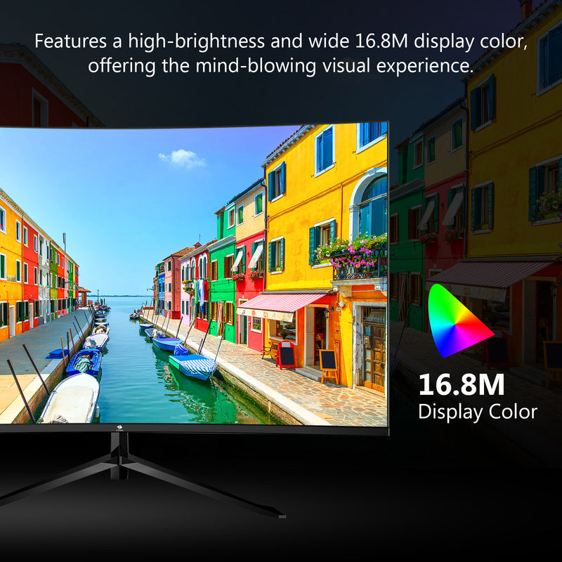 Z-EDGE UG32F 32 inch Curved Gaming Monitor  FreeSync 200Hz MPRT 1ms Eye-Care Tech Monitor FreeSync， 16.8M display color