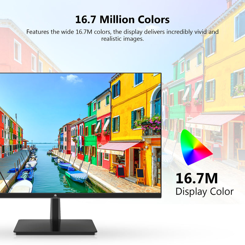 U27I 27" IPS Monitor FHD 75Hz 5ms Frameless Design Eye-Care Tech Monitor IPS Monitor 