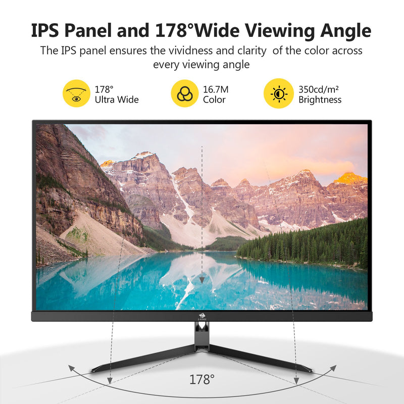 U32I4K 32" 4K IPS Monitor UHD 60Hz 8ms USB-C PD65W HDMI DP Port Eye-Care Tech HDR10 Z-EDGE 