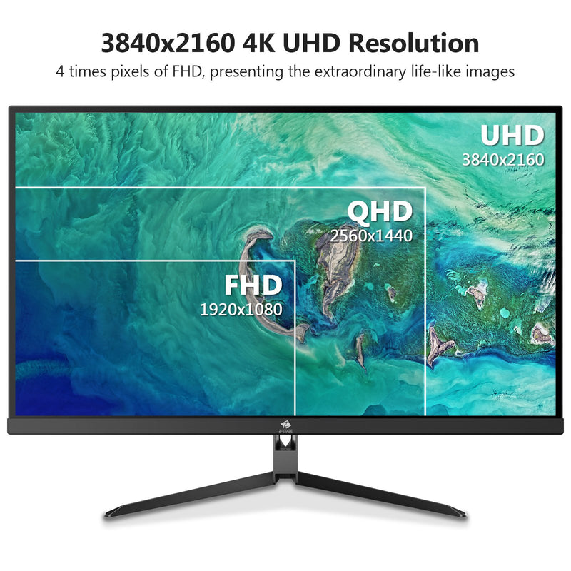 U32I4K 32" 4K IPS Monitor UHD 60Hz 8ms USB-C PD65W HDMI DP Port Eye-Care Tech HDR10 Z-EDGE 