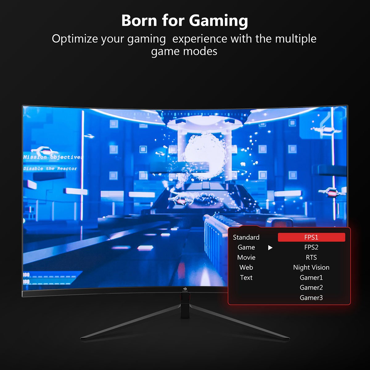 UG24 24" R1650 Curved Gaming Monitor FHD 200Hz MPRT 1ms Monitor Curved Gaming Monitor 