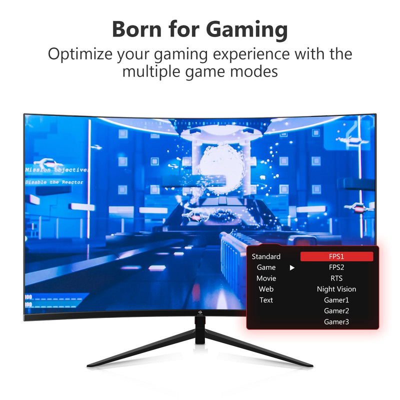 UG27 27" R1500 Curved Gaming Monitor 200Hz 1ms Full HD 1080P Support Wall Mount Monitor Curved Gaming Monitor 