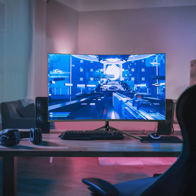 Z-EDGE UG32F 32 inch R3000 Curved Gaming Monitor FHD 200Hz MPRT 1ms, good for gaming, so fast so quick win the game