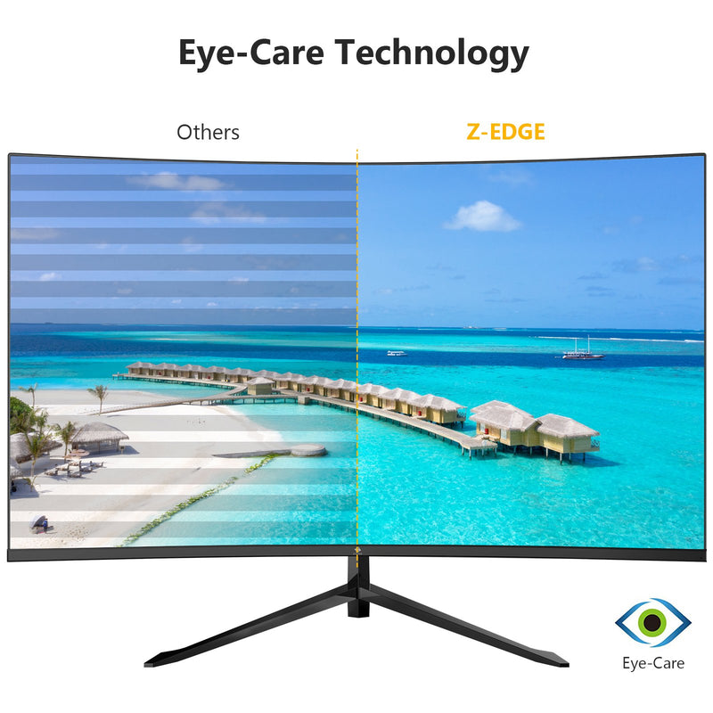 Z-EDGE UG32F 32 inch Curved Gaming Monitor FHD 200Hz MPRT 1ms Eye-Care Tech 