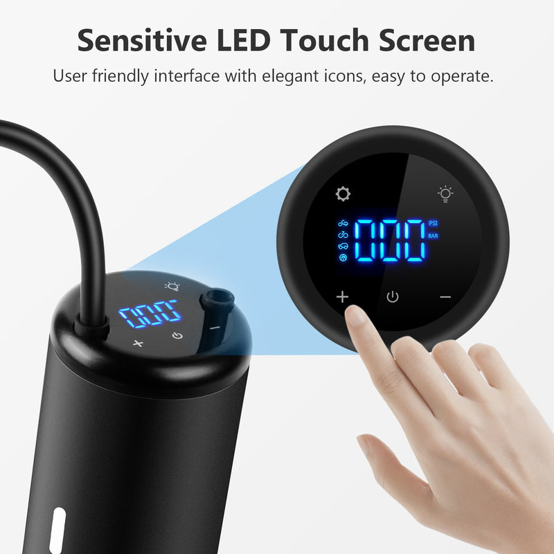 ZAI01 Portable Air Inflator, Air Compressor Inflater, with Digital Pressure Gauge Other Product Air Inflator 