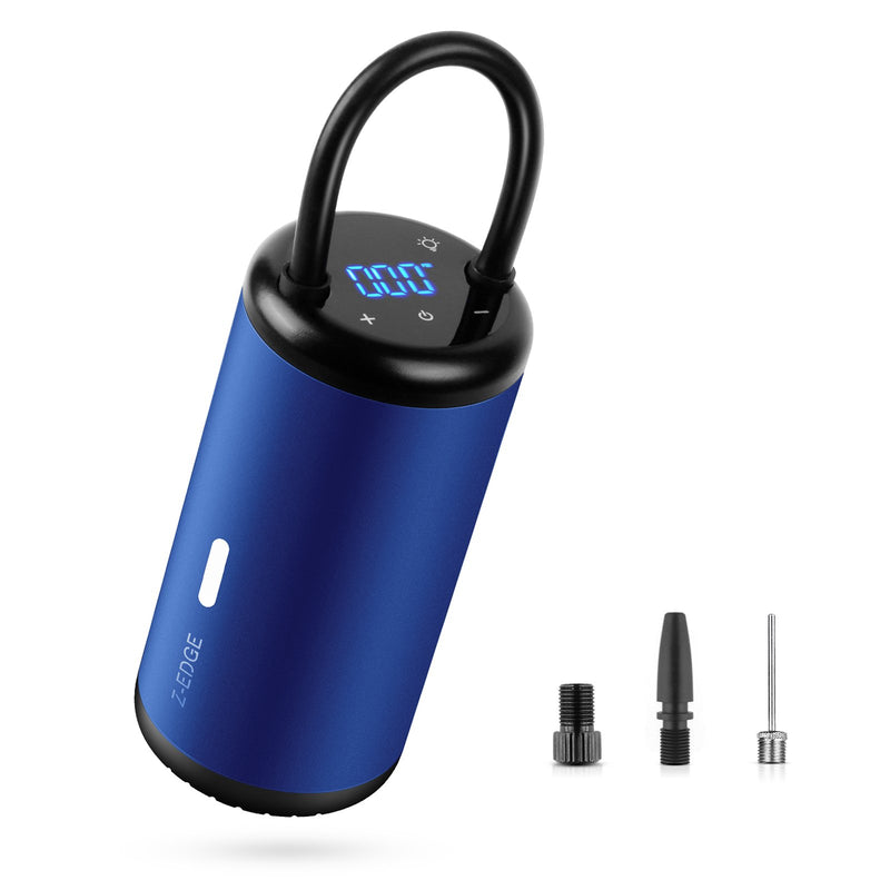 ZAI01 Portable Air Inflator, Air Compressor Inflater, with Digital Pressure Gauge Other Product Air Inflator Blue 
