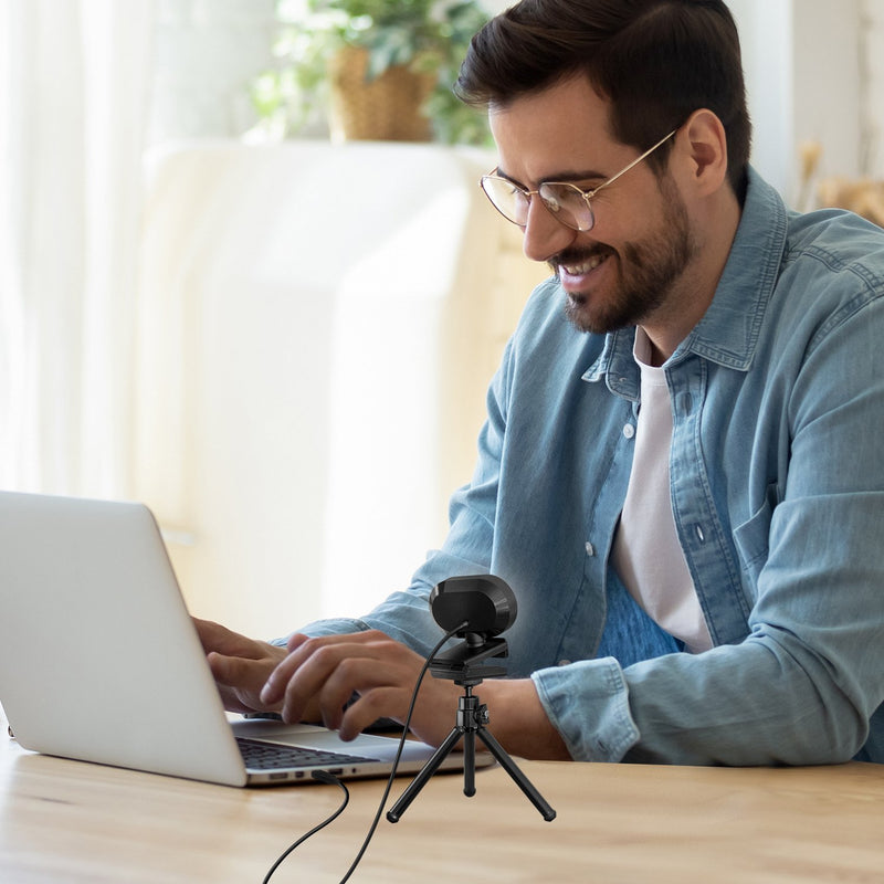 Webcam streamer 1080 P avec anneau LED intégré - INFLUENCE — TECLAB